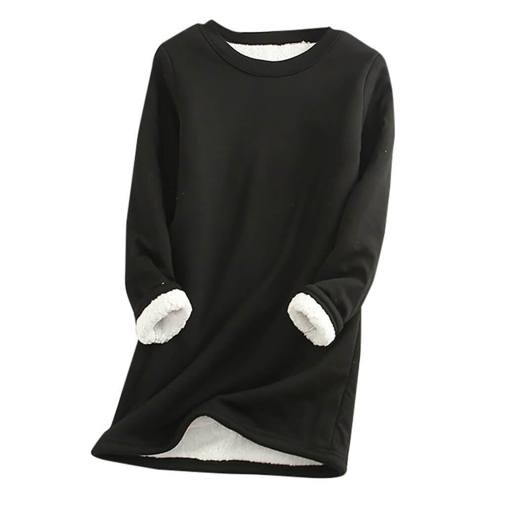 Cozy Fleece-Lined Sweater Dress | Warm and Stylish Dress