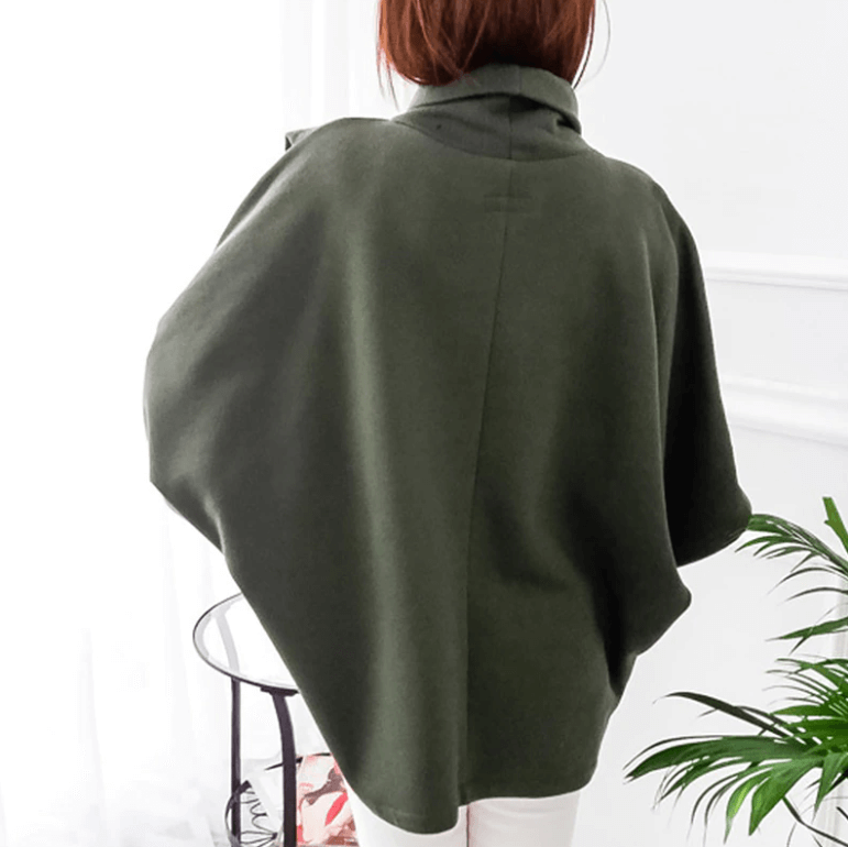 Cozy Fleece Poncho | Elegant Warmth Poncho