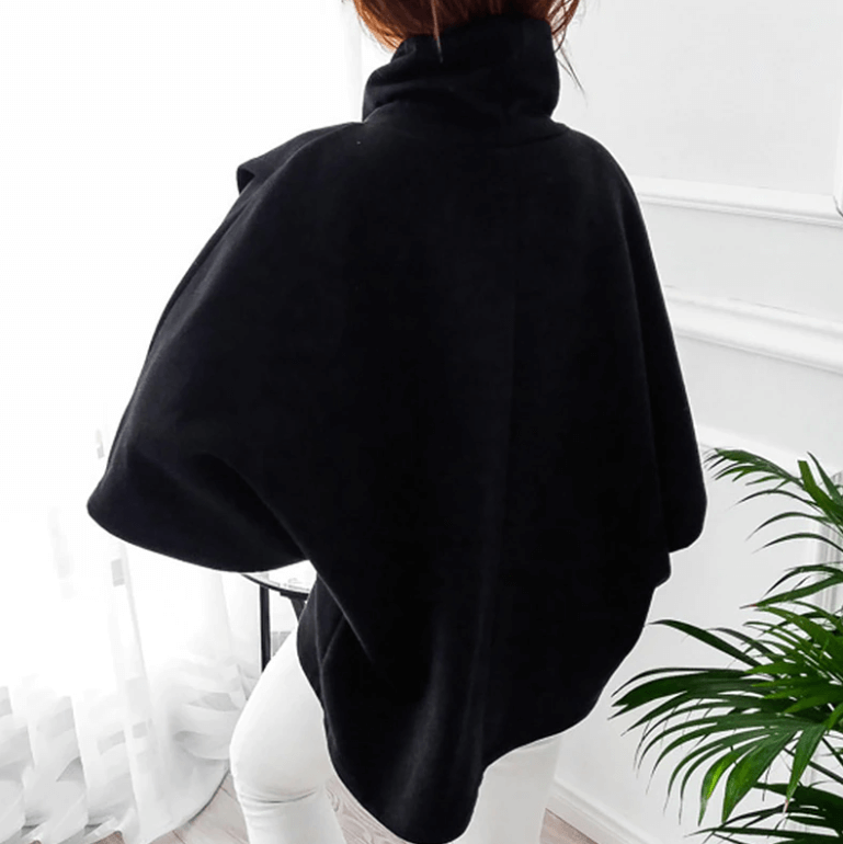 Cozy Fleece Poncho | Elegant Warmth Poncho