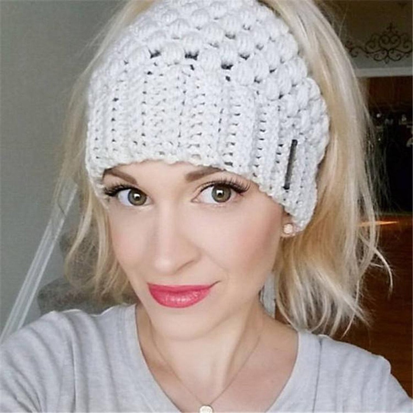 Cozy Knit Ponytail Beanie | Stylish | Warm & Vibrant