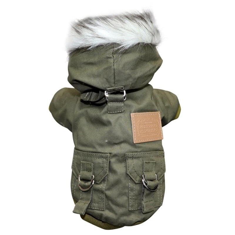 Cozy Winter Dog Jacket | Fleece-Lined Dog Jacket with Hood