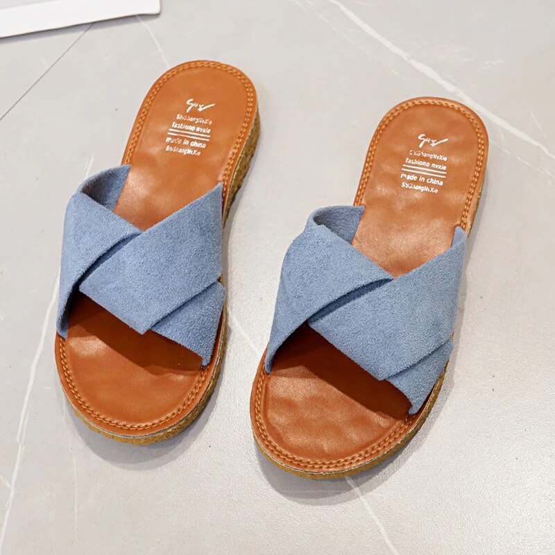 CozyCross Slip-On Sandals | Versatile | Comfortable | and Chic Footwear