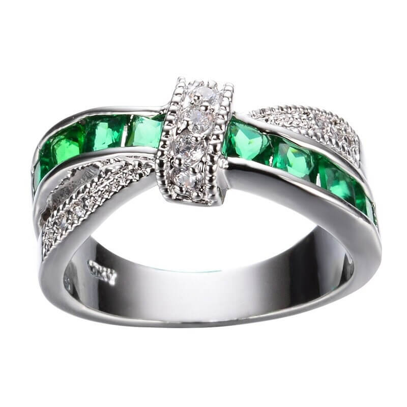Crystal Elegance Ring | Multi-Color Glamour Gemstone