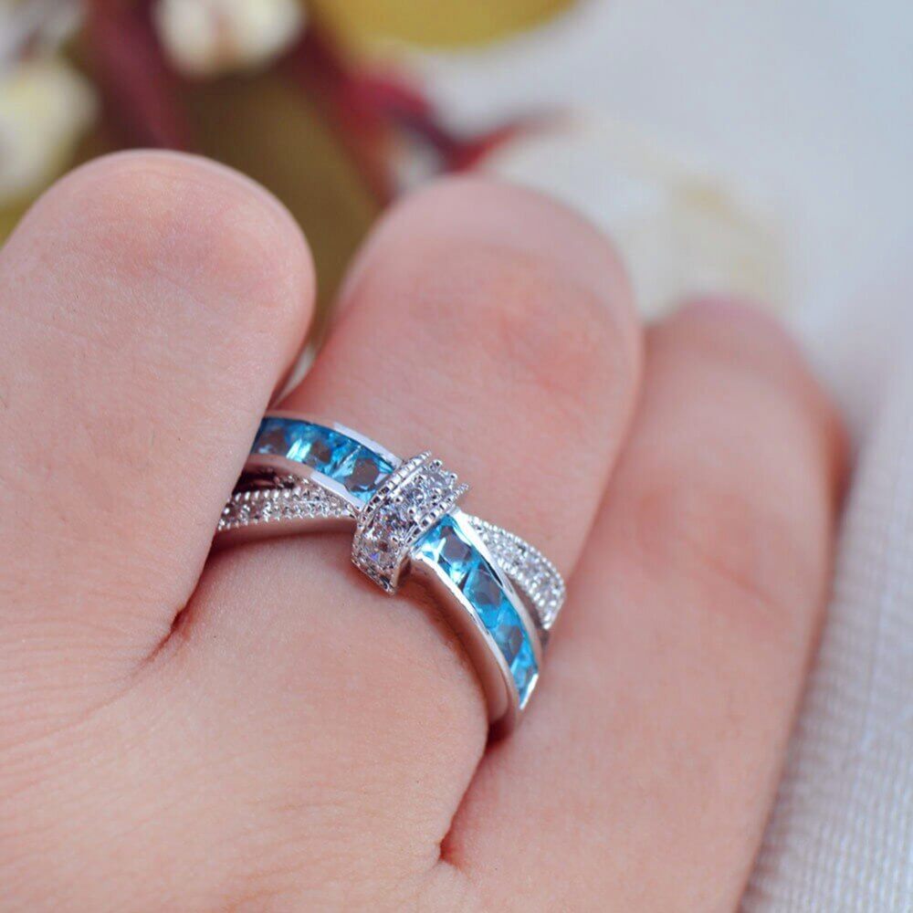 Crystal Elegance Ring | Multi-Color Glamour Gemstone