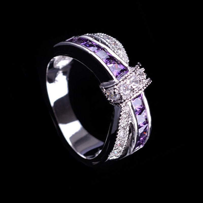 Crystal Elegance Ring | Multi-Color Glamour Gemstone