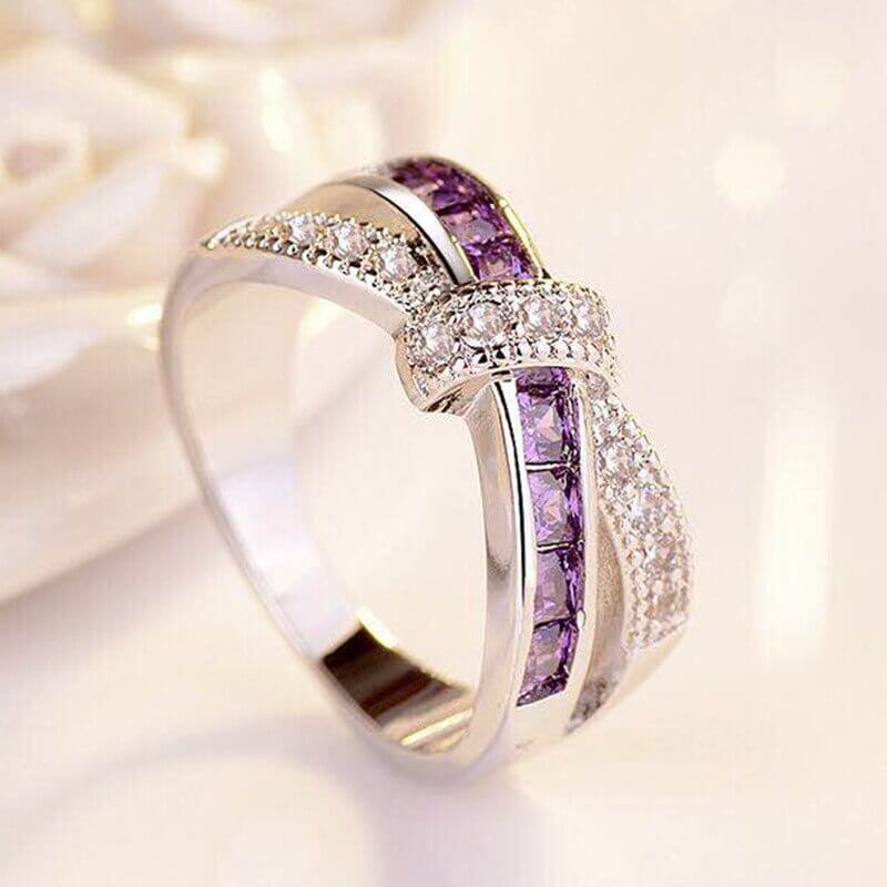 Crystal Elegance Ring | Multi-Color Glamour Gemstone