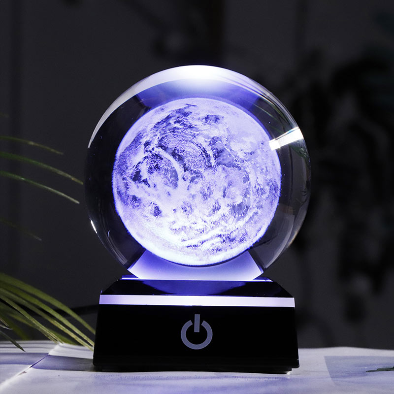 Crystal Galaxy Globe Lamp | Illuminating Wonder