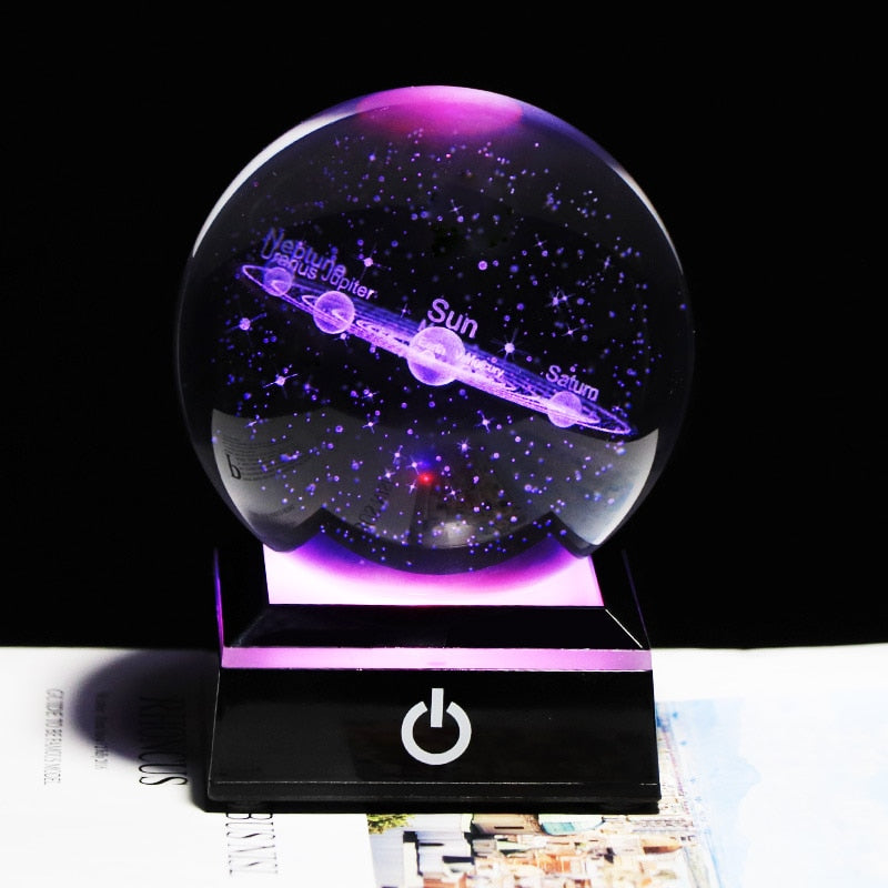 Crystal Galaxy Globe Lamp | Illuminating Wonder