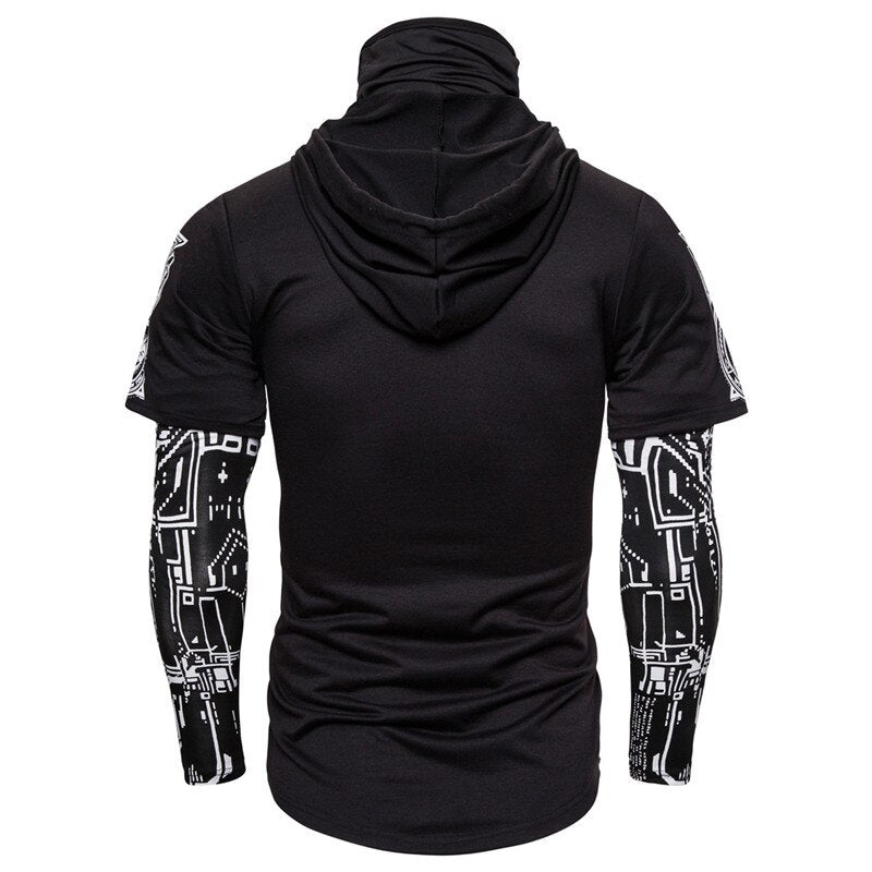 Cyberpunk Hooded Shirt | Futuristic Style Clothing