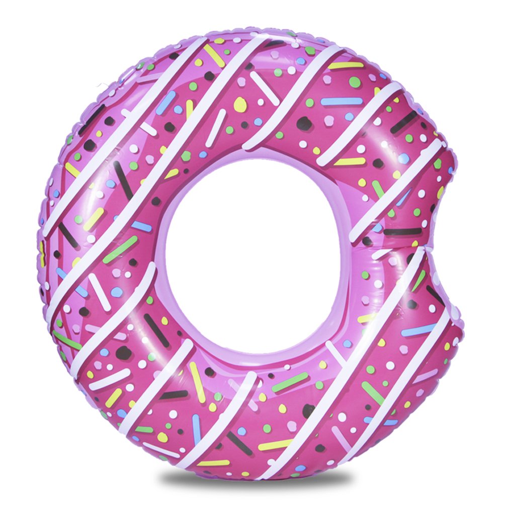 Delicious Donut Pool Float with Sprinkles | Realistic Doughnut-Shaped Design
