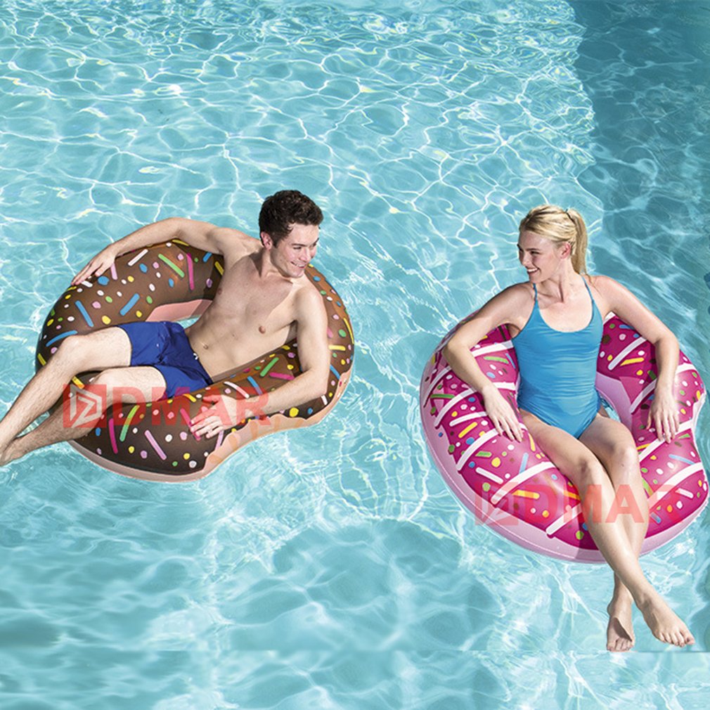 Delicious Donut Pool Float with Sprinkles | Realistic Doughnut-Shaped Design