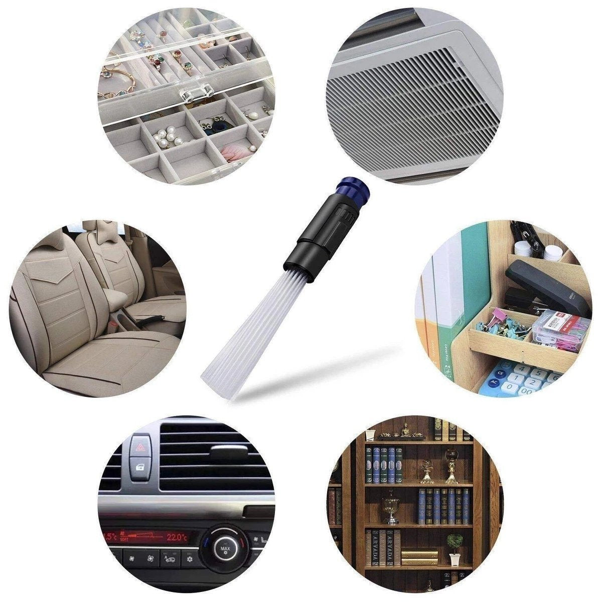 Dust Brush Cleaner Attachment | Flexible Tubes Vacuum Cleaner Accessory