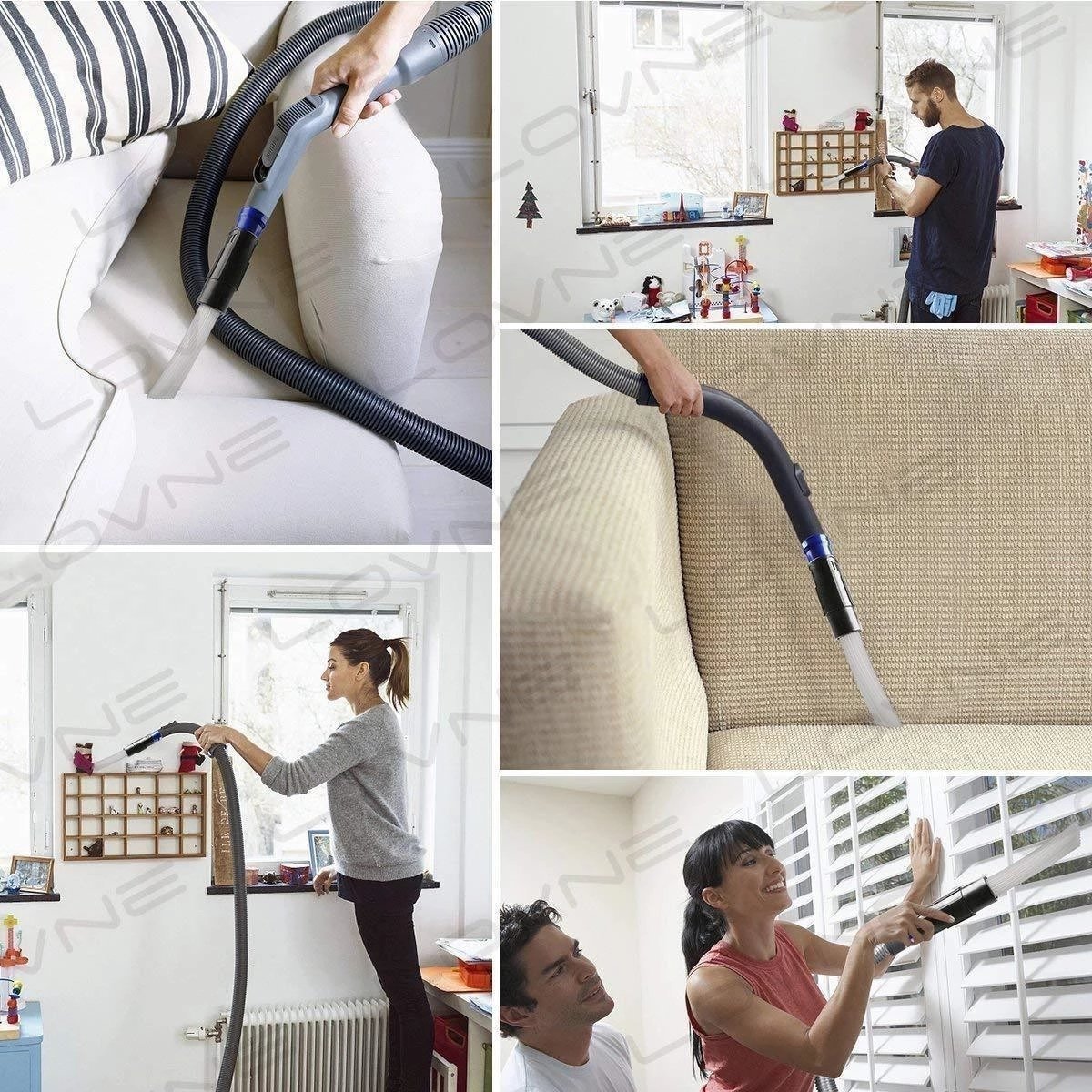 Dust Brush Cleaner Attachment | Flexible Tubes Vacuum Cleaner Accessory