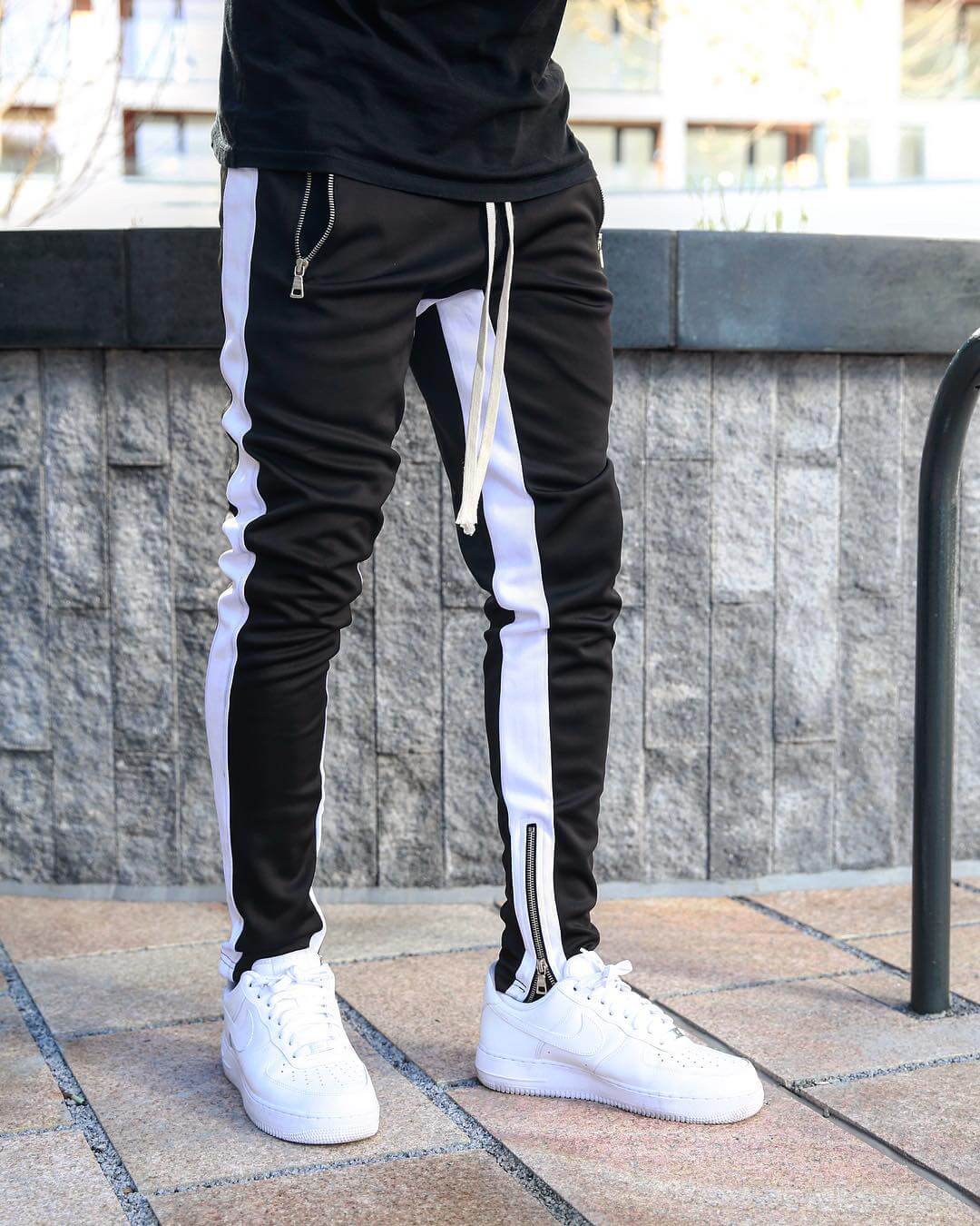 Dynamic Stripe Jogger Pants | Stylish and Versatile Comfort