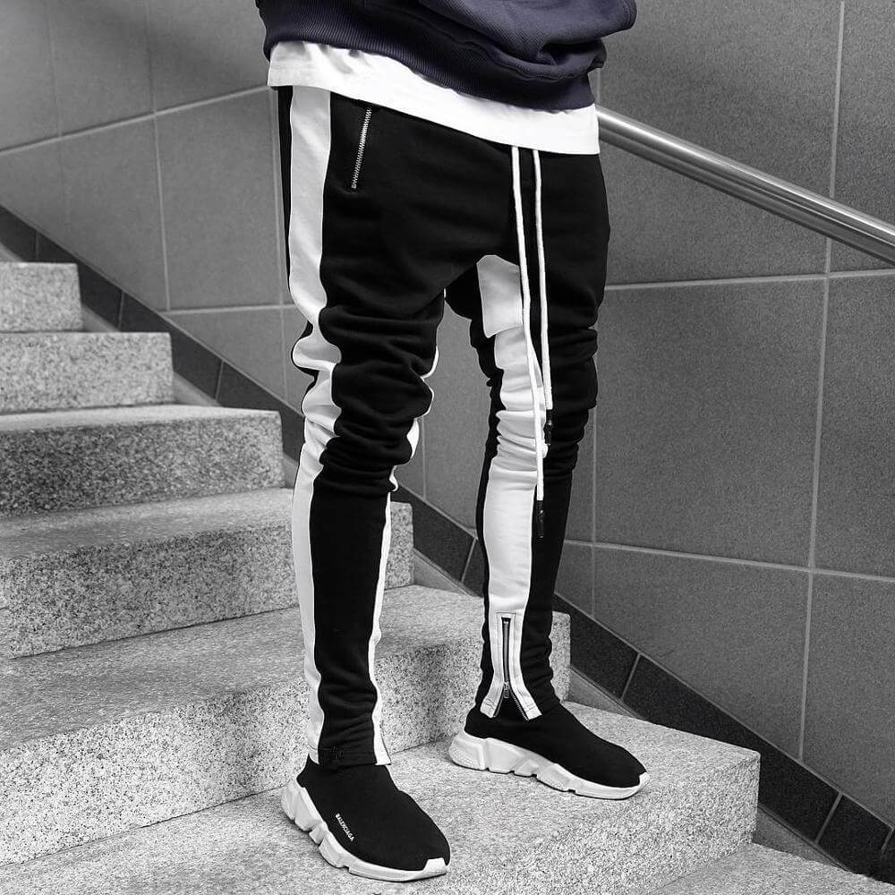 Dynamic Stripe Jogger Pants | Stylish and Versatile Comfort