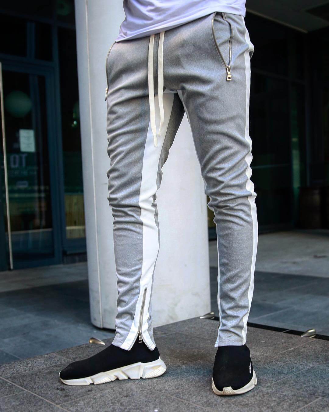 Dynamic Stripe Jogger Pants | Stylish and Versatile Comfort