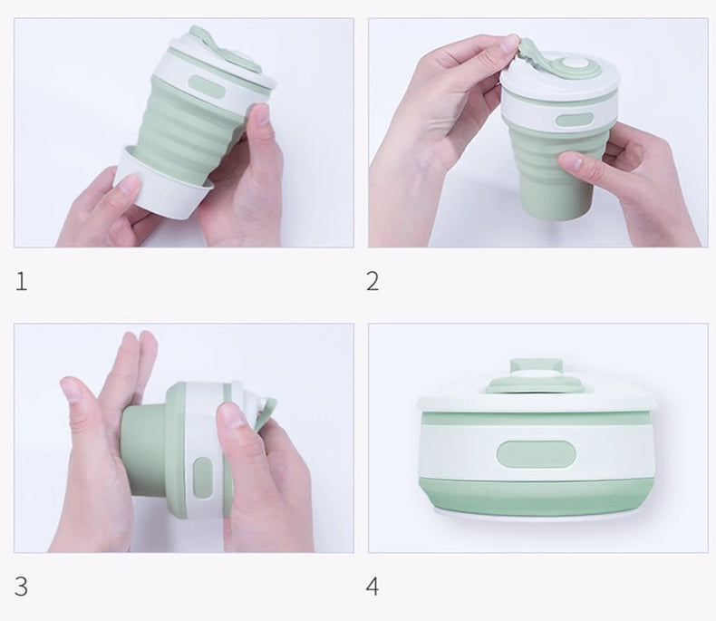 Eco-Friendly Collapsible Travel Cup | Space-Saving & Sustainable Travel Mug
