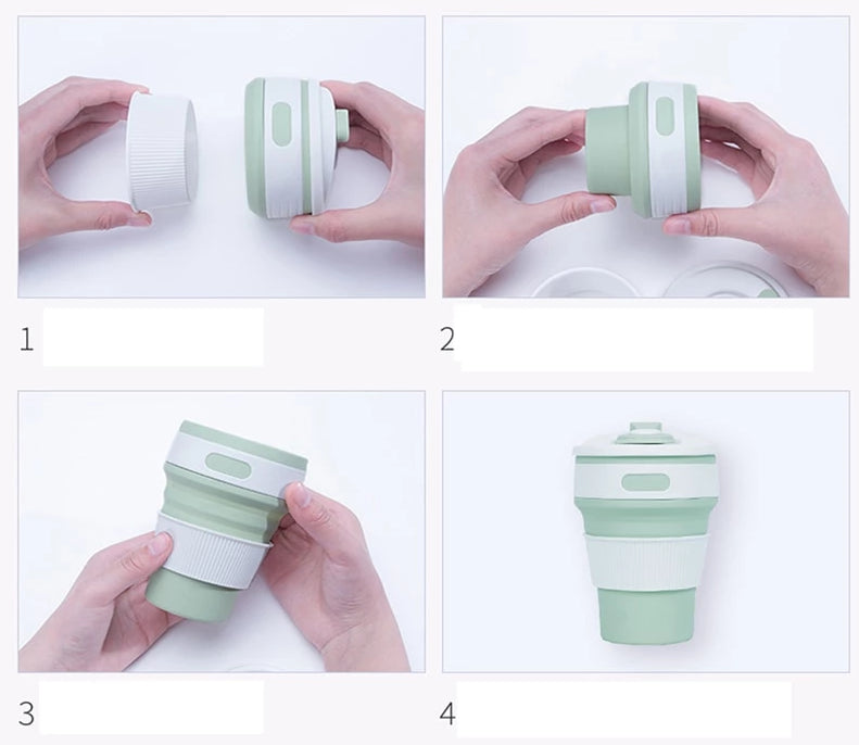 Eco-Friendly Collapsible Travel Cup | Space-Saving & Sustainable Travel Mug