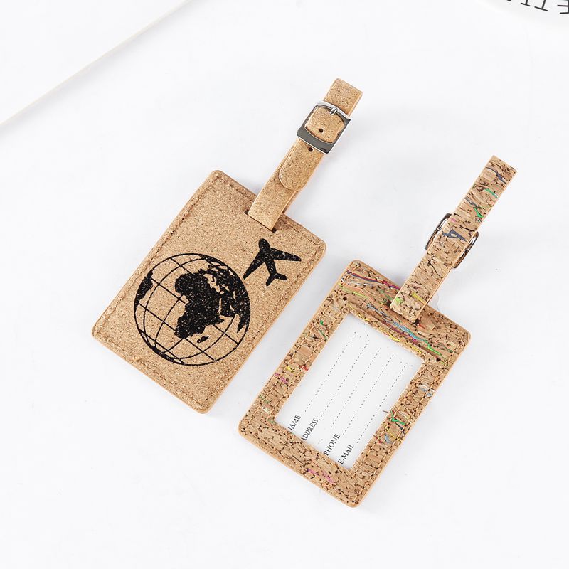 Eco-Friendly Cork Luggage Tags | Sustainable Travel Accessories