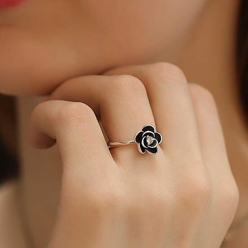 Elegance Rose Ring | 925 Sterling Silver Floral Design