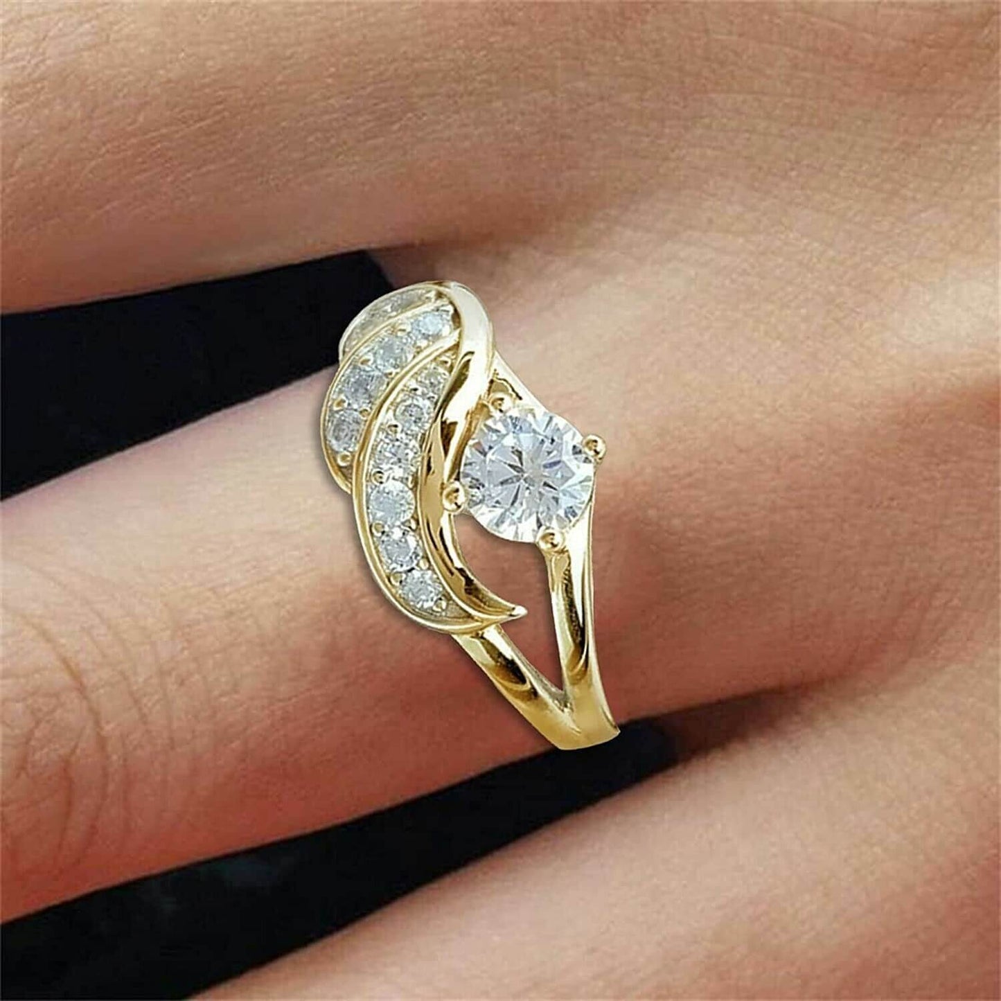 Elegant Crystal Ring | Adjustable Crystal Accented Ring