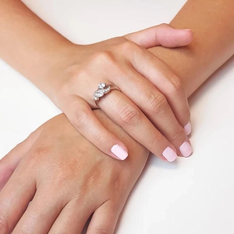 Elegant Crystal Ring | Adjustable Crystal Accented Ring