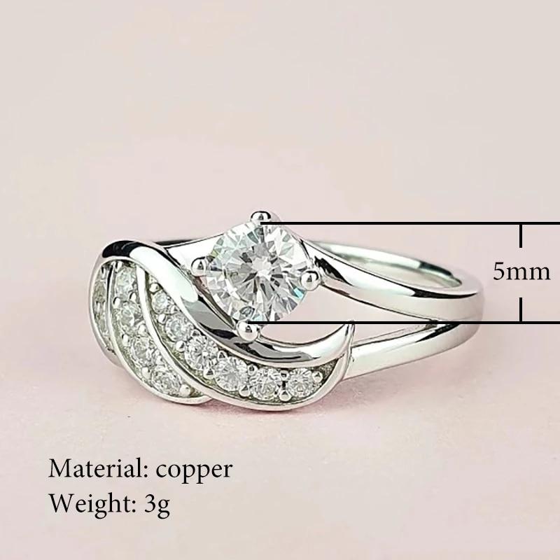 Elegant Crystal Ring | Adjustable Crystal Accented Ring