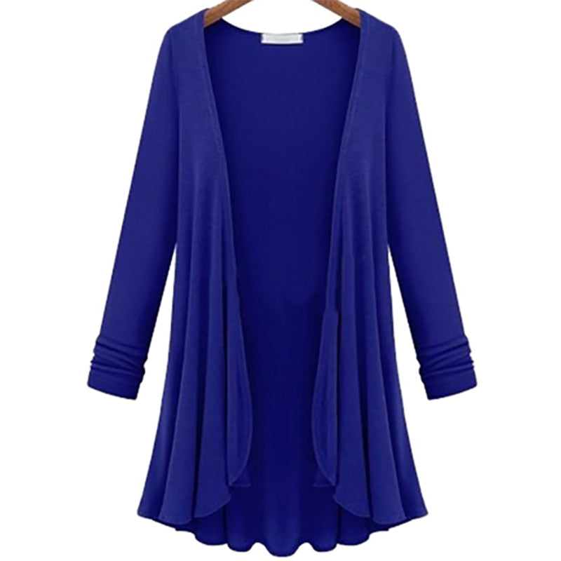 Elegant Draped Open-Front Cardigan | Timeless Design & Versatile Comfort
