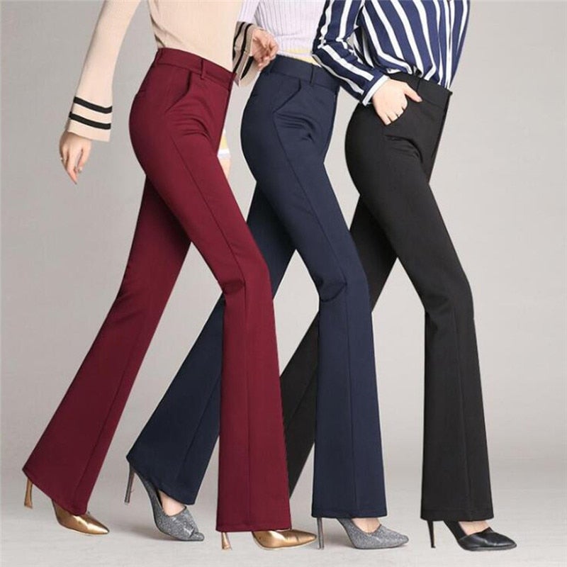 Elegant Flared Women's Trousers | Comfortable Fit and High-Quality Fabric