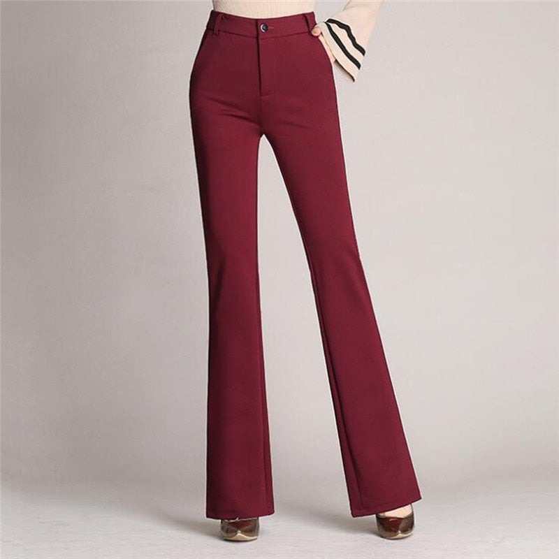Elegant Flared Women's Trousers | Comfortable Fit and High-Quality Fabric