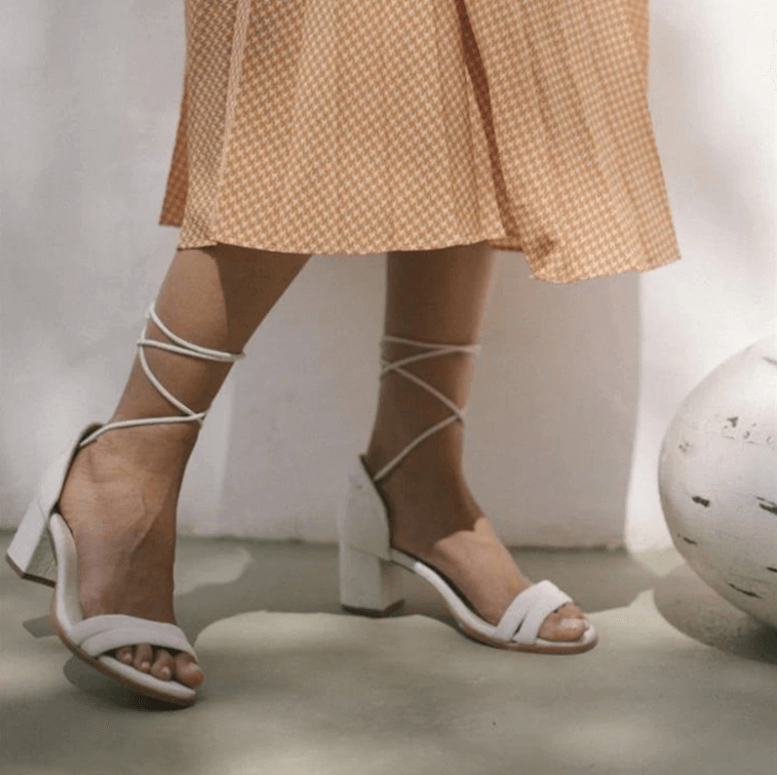 Elegant Lace-Up Block Heel Sandals | Versatile Heeled Sandals