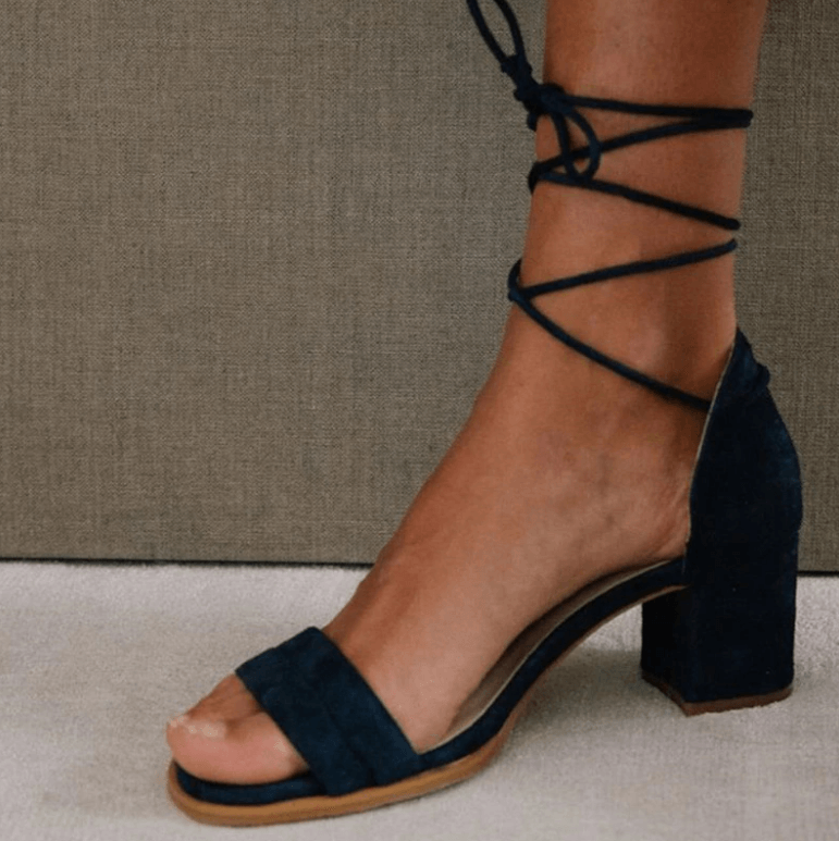 Elegant Lace-Up Block Heel Sandals | Versatile Heeled Sandals