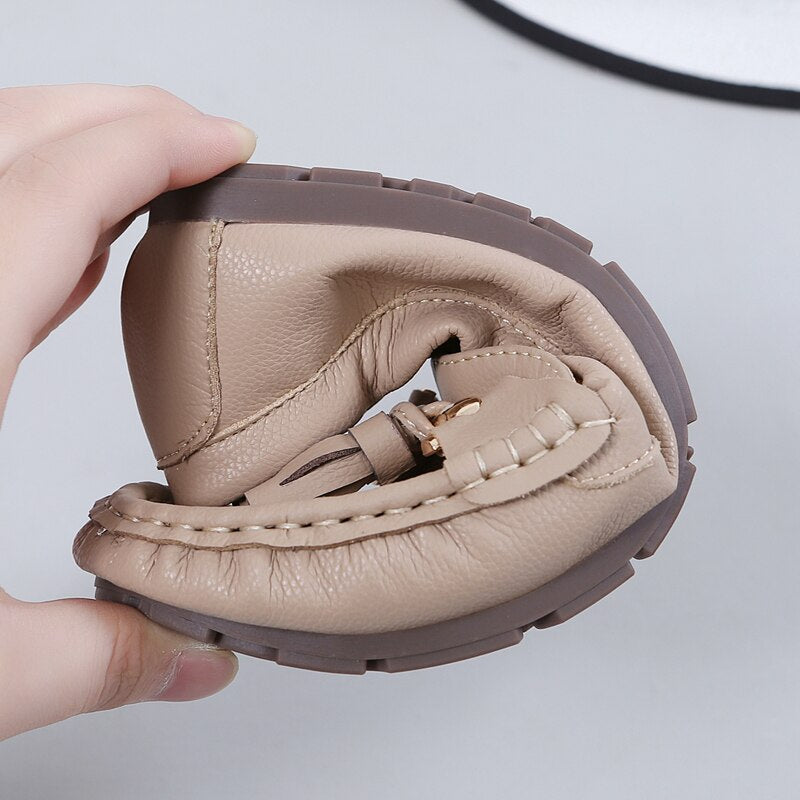 Elegant Leather Loafers | Tassel Detail Loafers