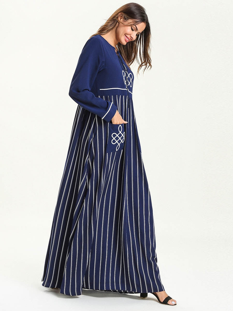 Elegant Maxi Dress | Embroidered Bohemian Chic