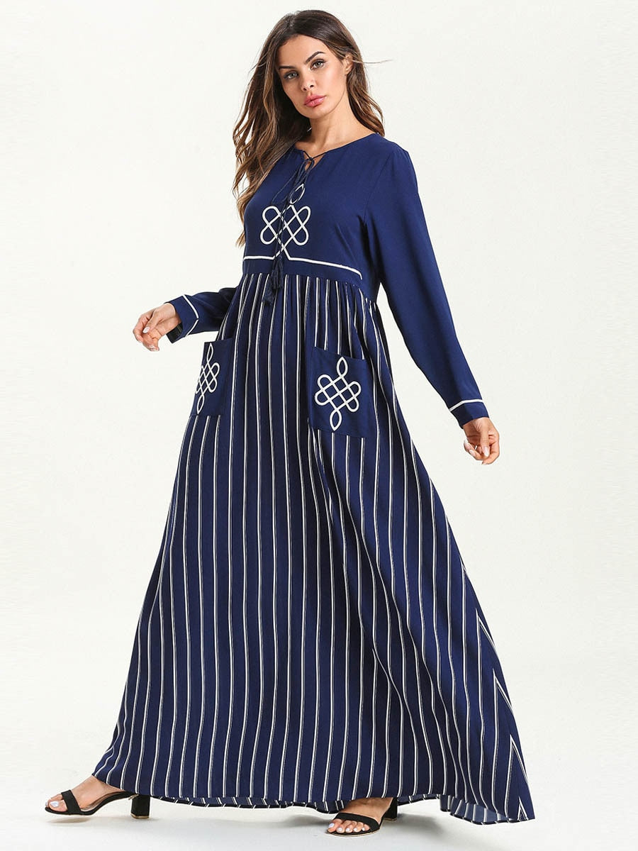 Elegant Maxi Dress | Embroidered Bohemian Chic