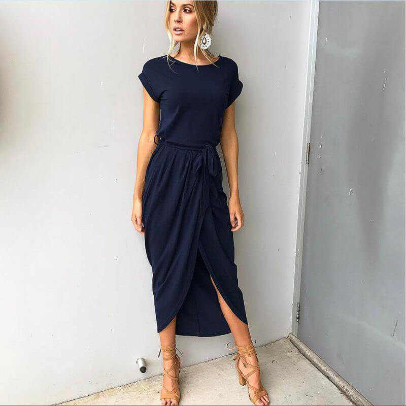 Elegant Maxi Dress | Versatile Wrap Design for All Occasions