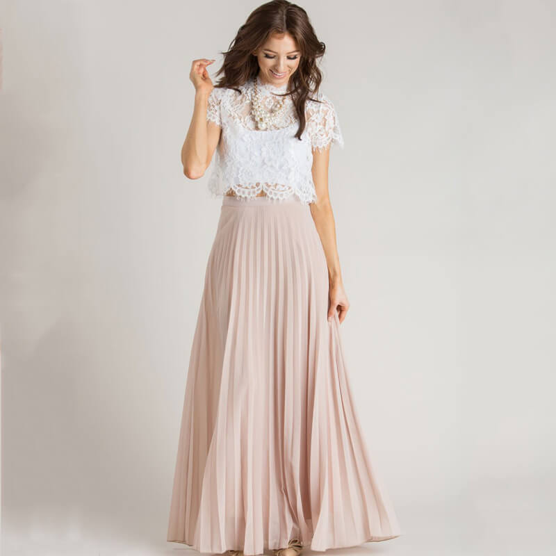 Elegant Maxi Skirt | Versatile Pleated Design
