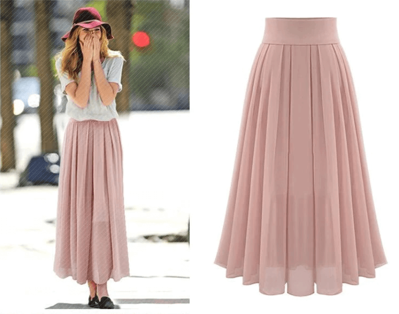 Elegant Maxi Skirt | Versatile Pleated Design