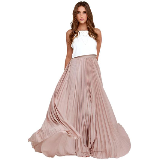 Elegant Maxi Skirt | Versatile Pleated Design