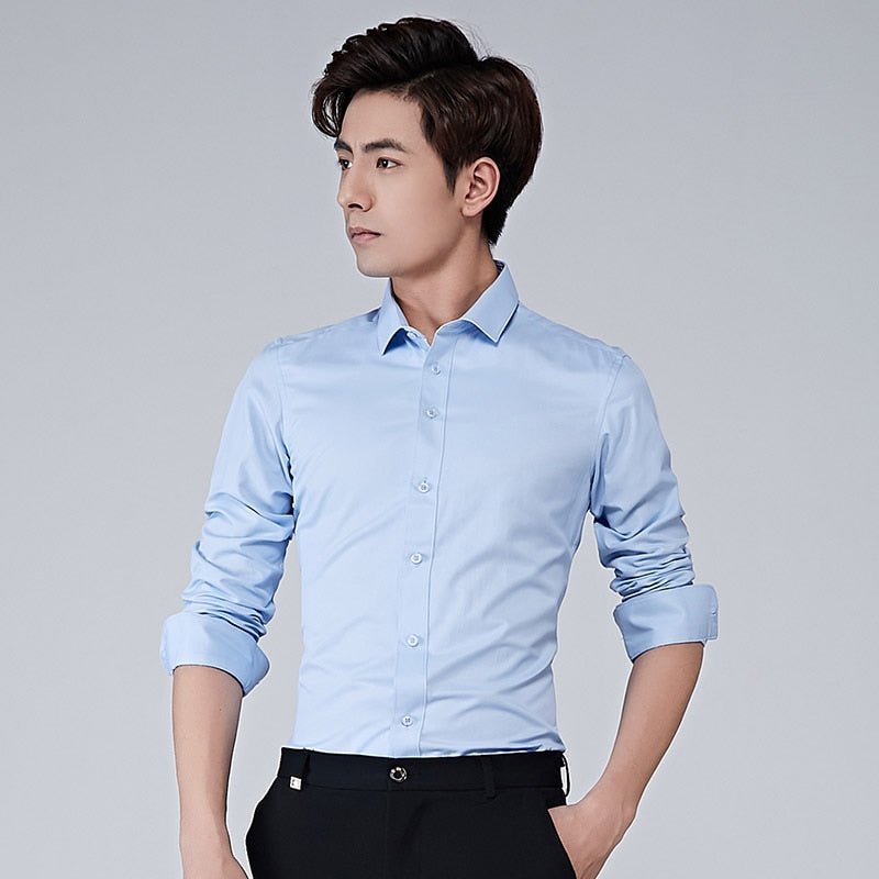 Elegant Men's Dress Shirt | Water-Resistant Comfort Fit