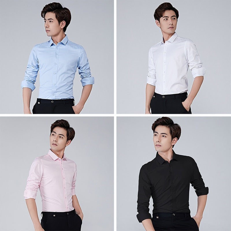 Elegant Men's Dress Shirt | Water-Resistant Comfort Fit