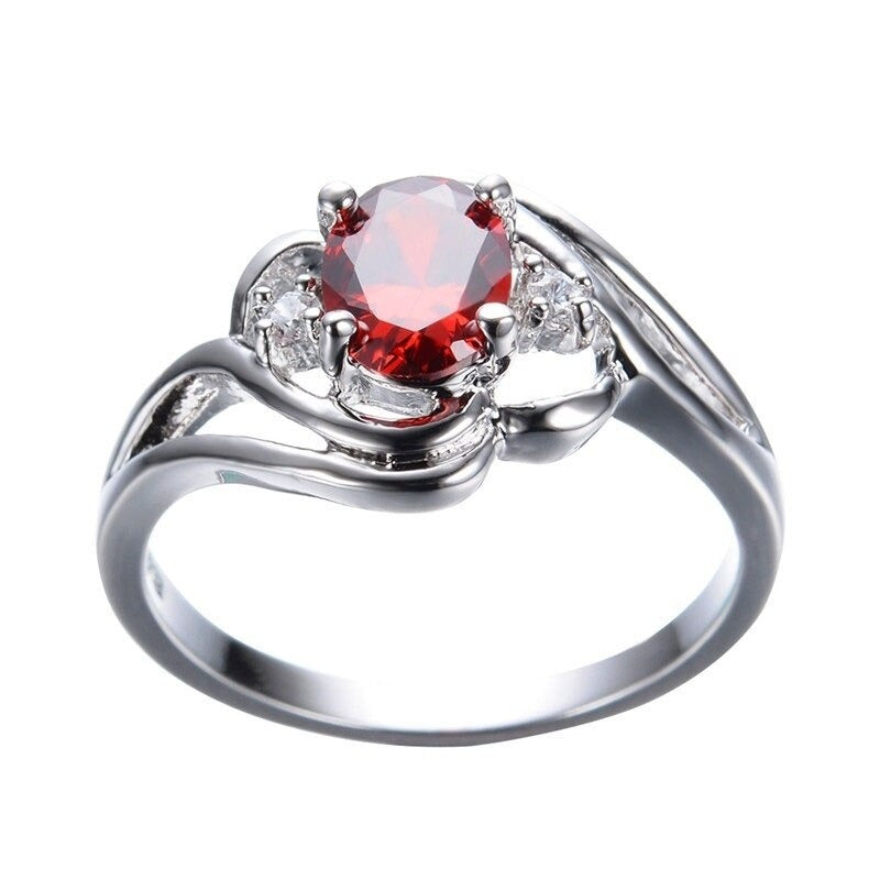 Exquisite Zirconia Gemstone Ring | Elegant Design
