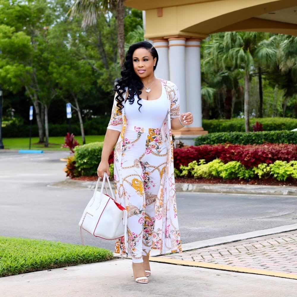 Fashion-Forward Women's Cardigan & Pants Set | Vibrant Patterns