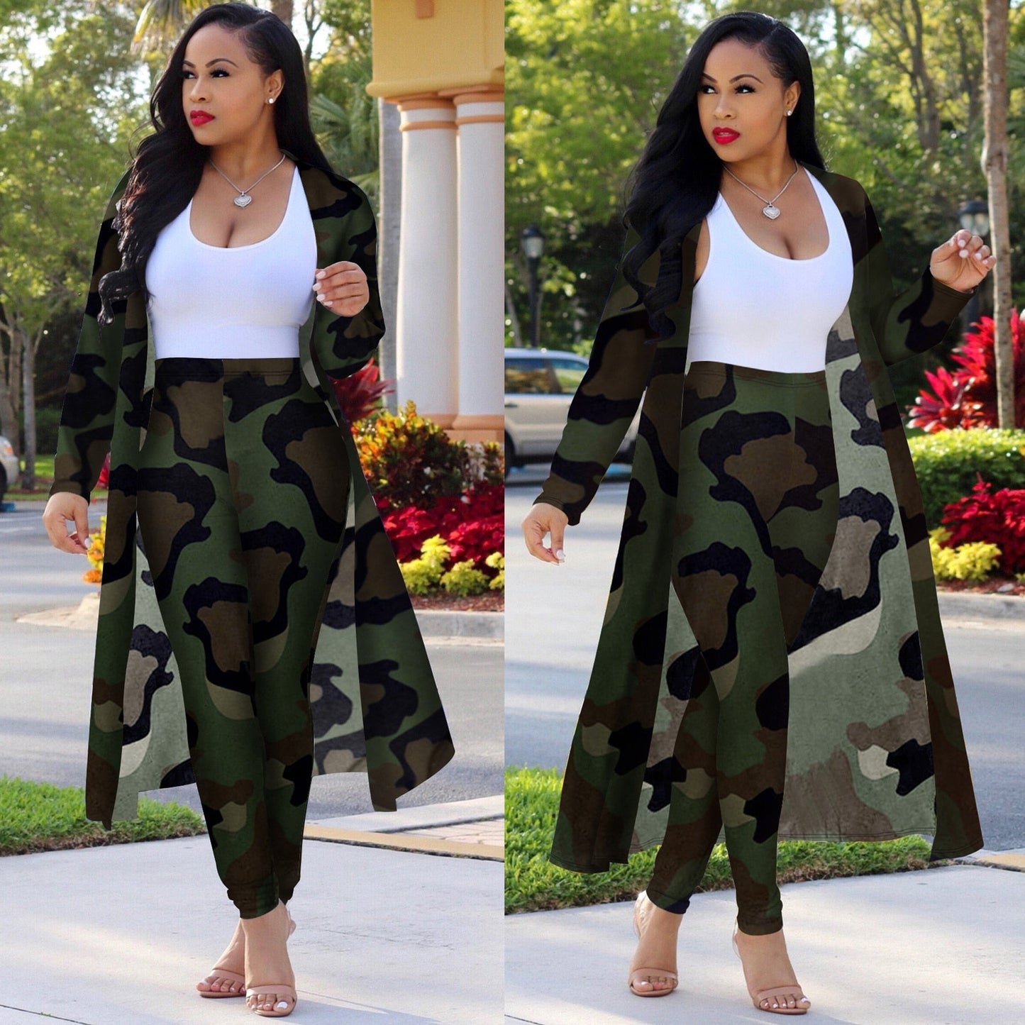 Fashion-Forward Women's Cardigan & Pants Set | Vibrant Patterns