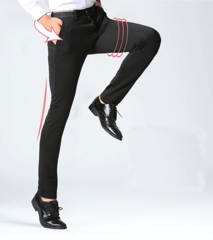 FlexFit Men's Dress Pants | Ultra-Comfort Stretch | Anti-Wrinkle & Tailored Fit