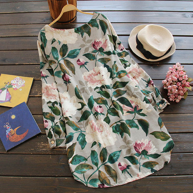 Floral Print Tunic Dress | Elegant | Comfortable & Versatile