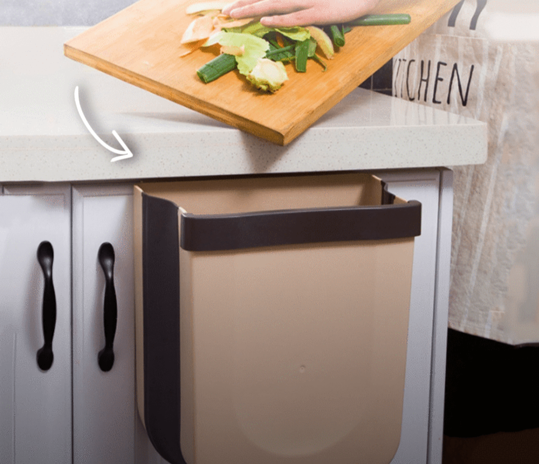 Folding Kitchen Waste Bin | Space-Saving Kitchen Bin
