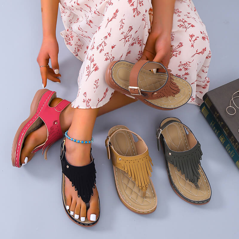Fringe Style Sandals | Comfortable | Chic & Bohemian Design