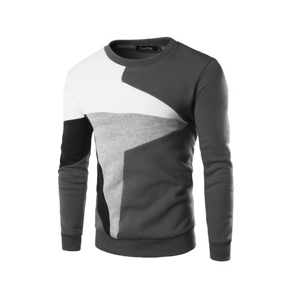 Geo-Patterned Men's Sweatshirt | Trendy | Comfortable & Stylish