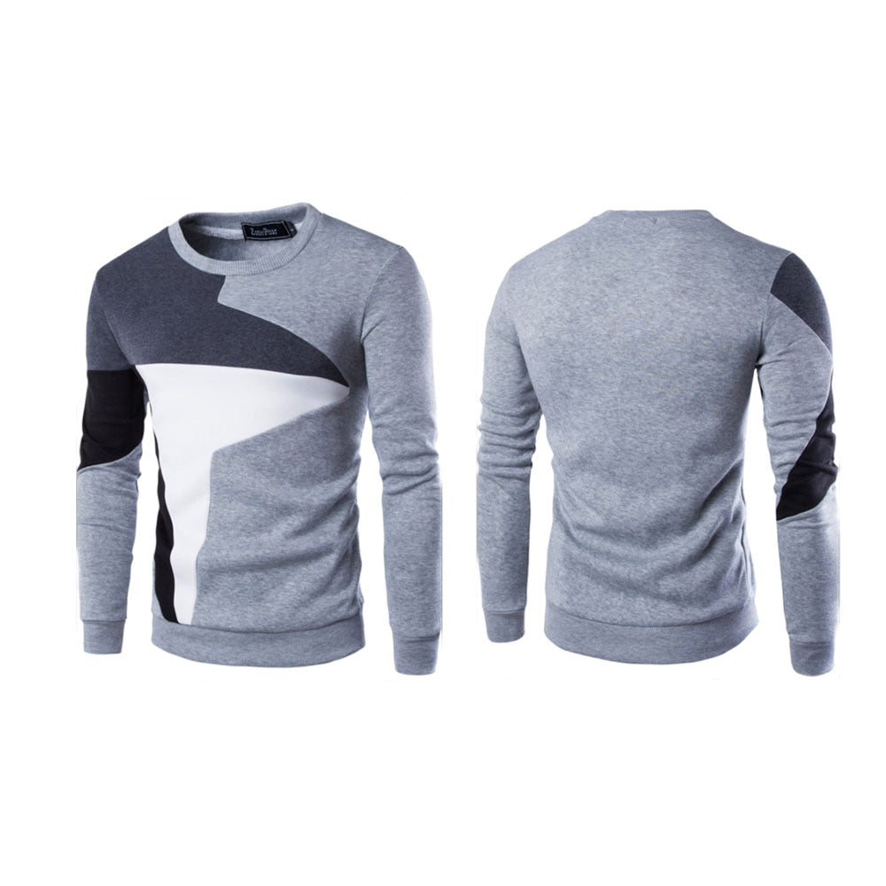 Geo-Patterned Men's Sweatshirt | Trendy | Comfortable & Stylish